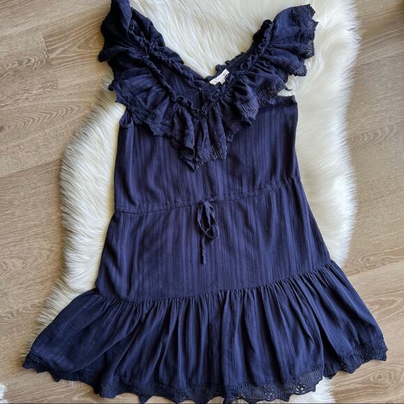 Rebecca Taylor Mariana Gauze Eyelet Dress Size 0 - Picture 3 of 9